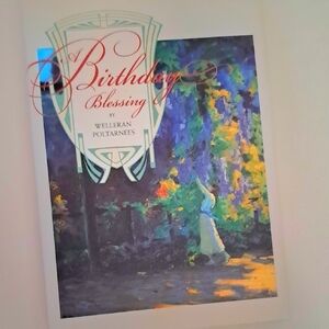 A Birthday Blessing Hardcover Small Book Welleran Poltarnees Artwork 2008